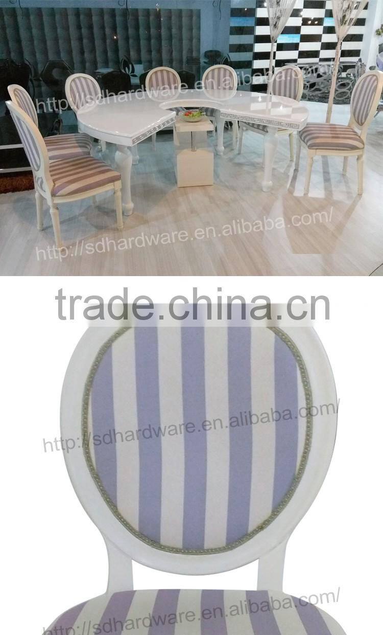 commercial french round back chairs fabric hotel dining banquet chairs