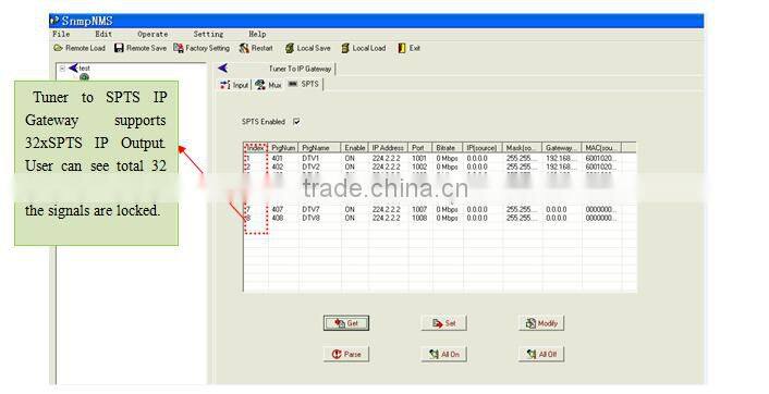 IPTV Headend Streamer DVB-T2/S/S2 DVB to IP Gateway