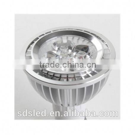 LED spotlight 5W high power Silver Cool White led spot light gu10