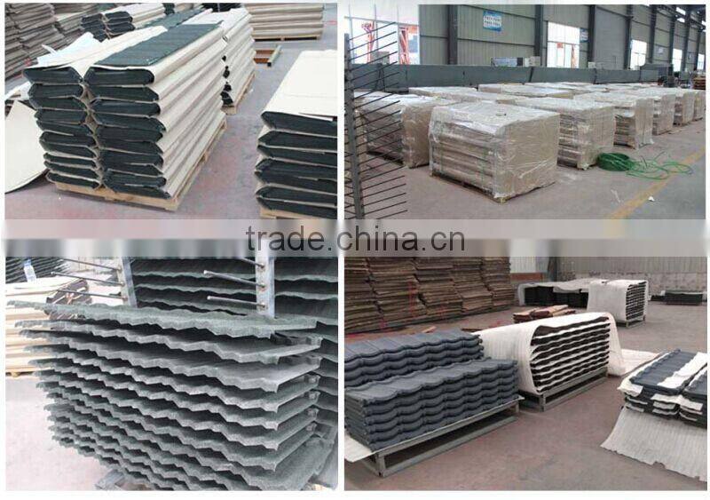 2015 Hot product corrugated aluminum roofing shingles ,stone coated metal roof tile