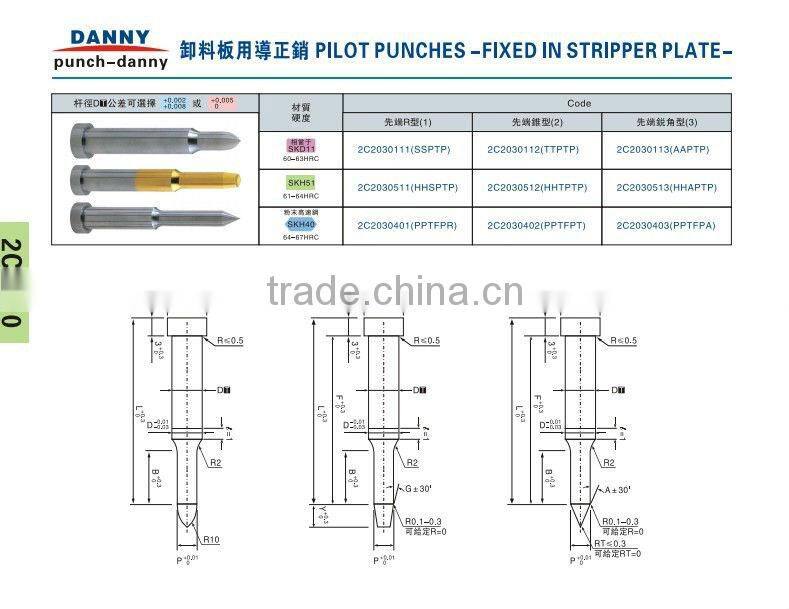 Precision Carbide Shoulder Punch for Metal Mold Plastic Mould