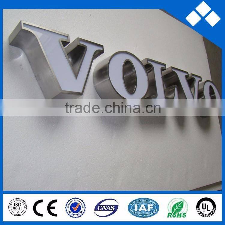 2015 waterproof large hot sales used outdoor illuminated signage acrylic led sign