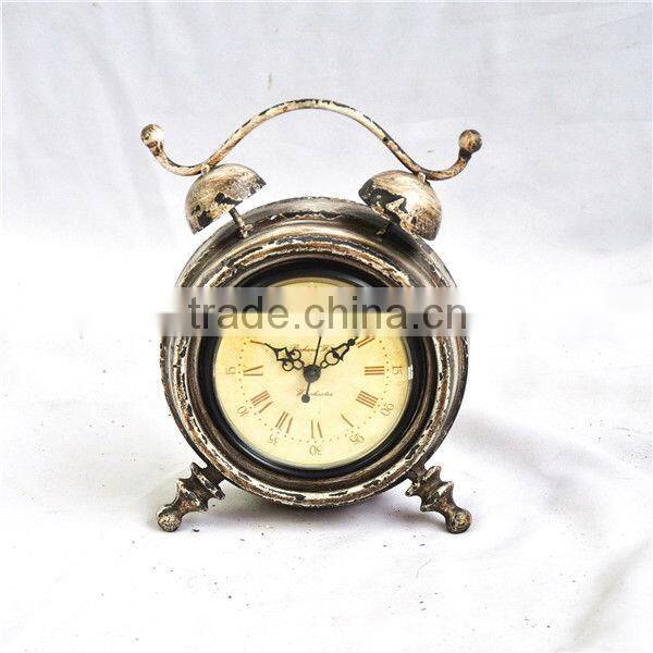 13A610BX-Antique imitation metal table clock