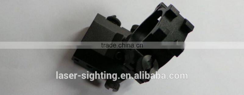 Aluminum mounting bracket for gun with hardcoat black anodized in adjustable versatile direction