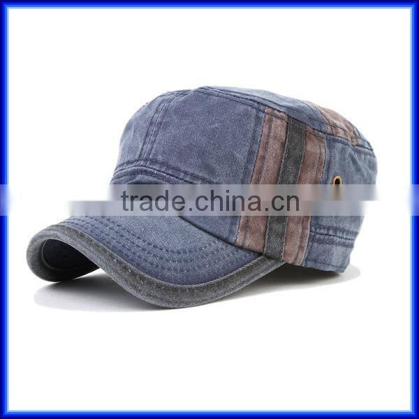 Jean Washed Cotton snapback military cap