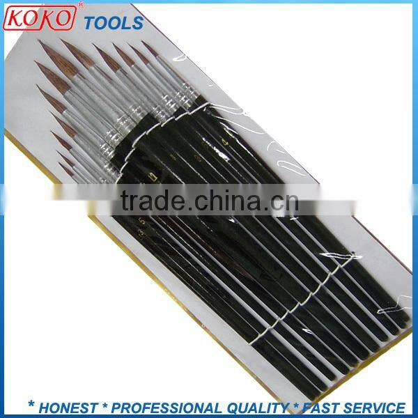 artist plastic bottle packing natural hair makeup brush set