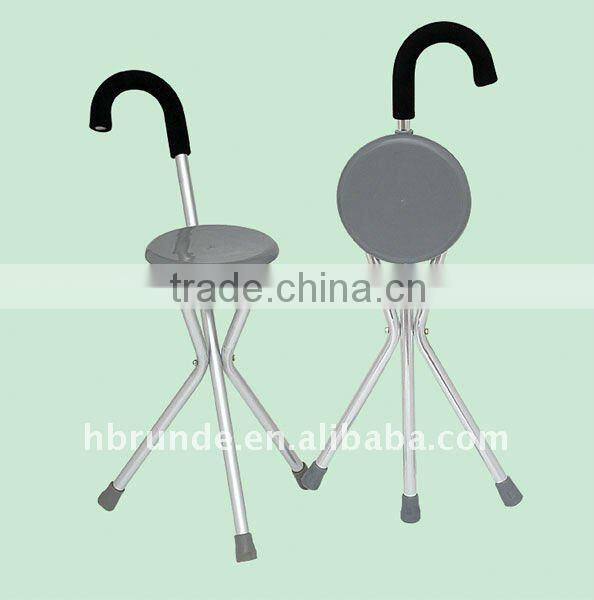 Lightweight aluminun Walking Stick / Portable Seat