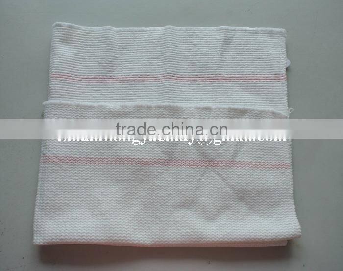 100%recycled cotton stitch bonded nonwoven white cotton foor cleaning cloth