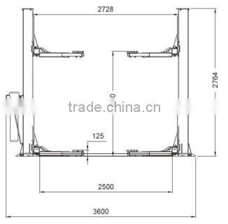 Two Post Floor Plate Auto Lift