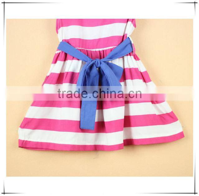 cotton 2015 summer child clothes girls dress baby princess sleeveless striped dresses children clothing From Guangzhou Baiyun