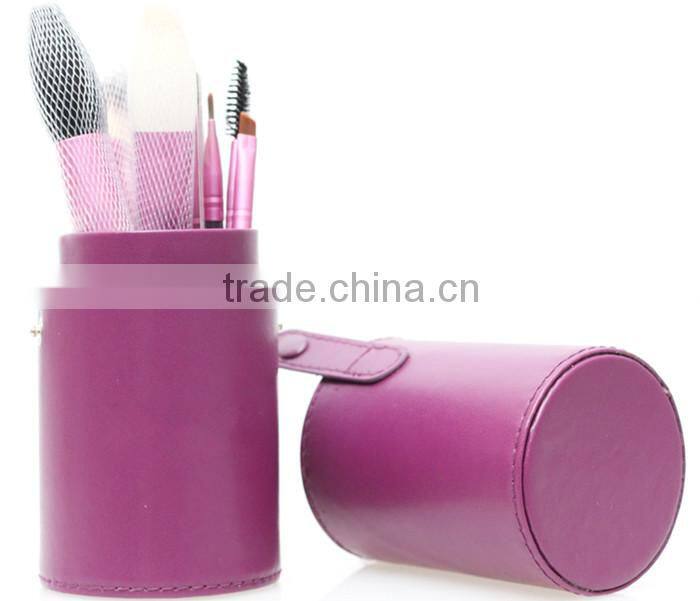 EVAL hot sale 9pcs makeup brushes set with purple handle for gift