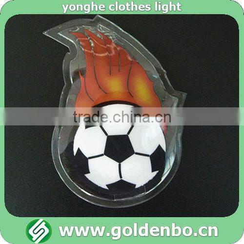 Soccer pattern PVC light for clothing