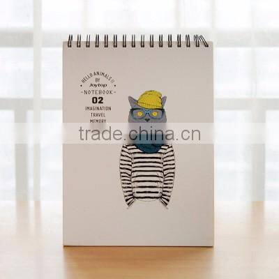 spiral banding woodfree paper notebook