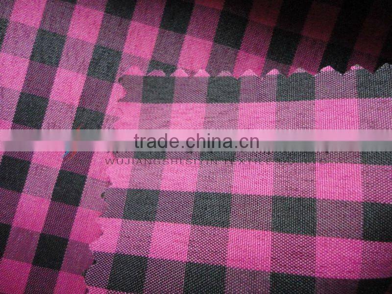 Yarn Dyed Check girl's dress Fabric