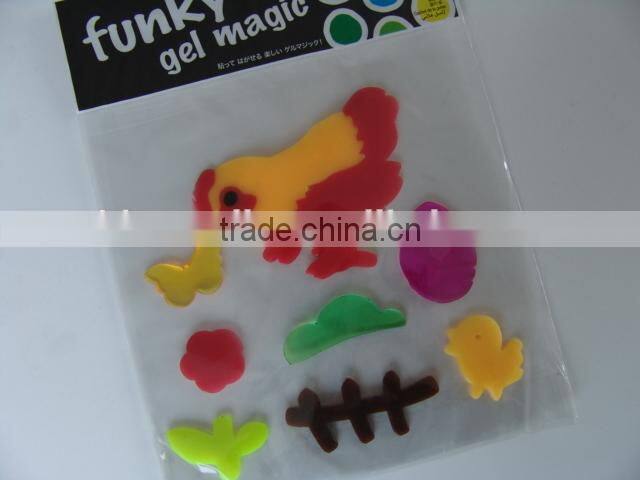 Jelly Gel Stickers, Gel Clings