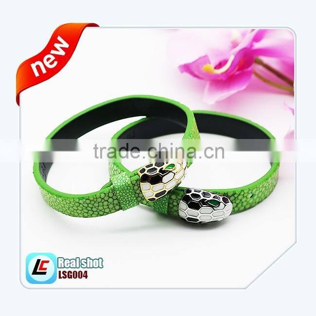 Fashion Brand Devil Rays leather bangle for men and women