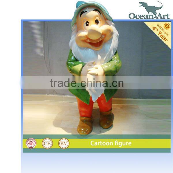 Theme park fiberglass cartoon satue