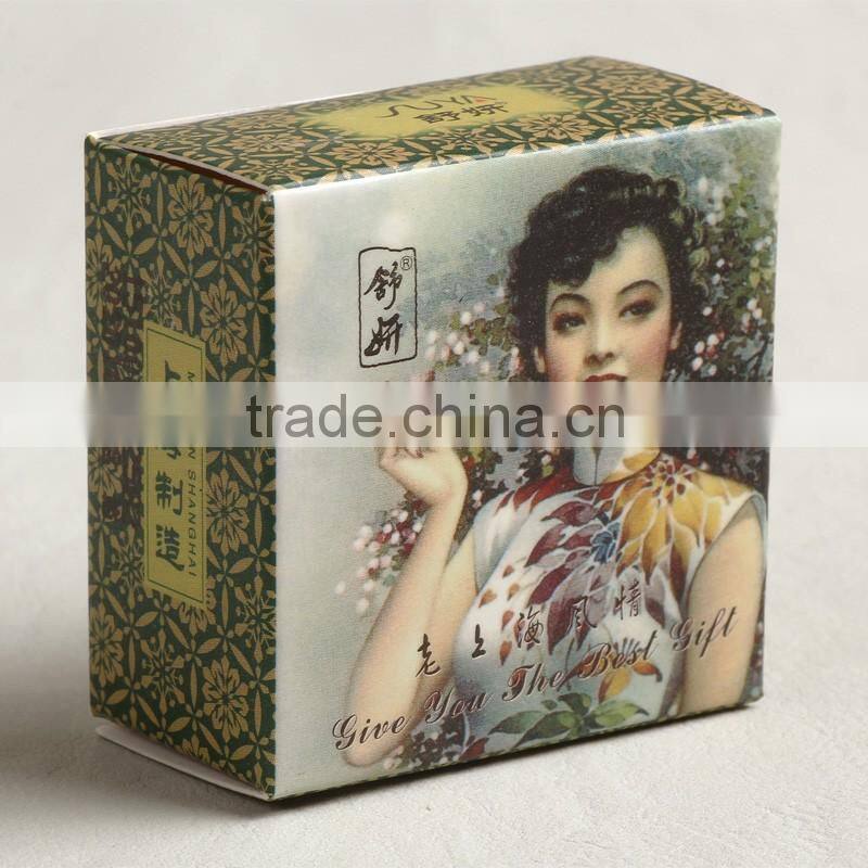 Old Shanghai solid perfume brand and reverting to old ways printing paper case for Intellectual woman