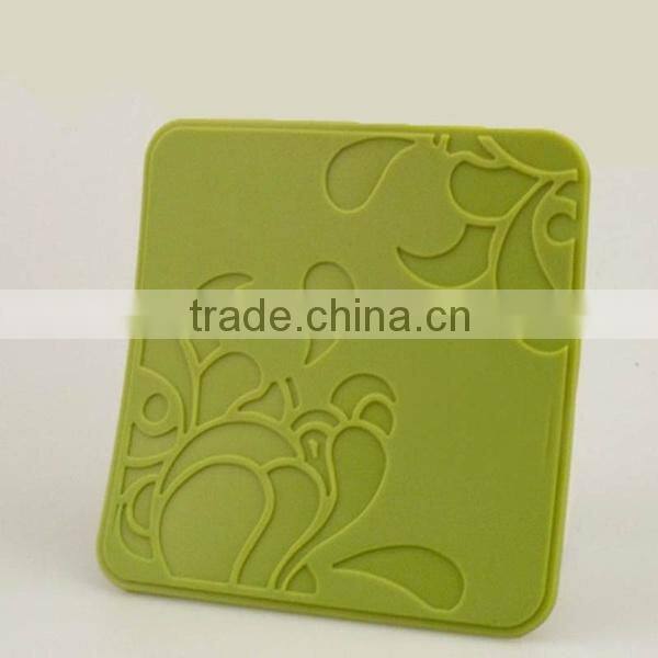 Cute silicone cup mat, coffee cup mat,silicone table mat ,silicone heat resistant mat
