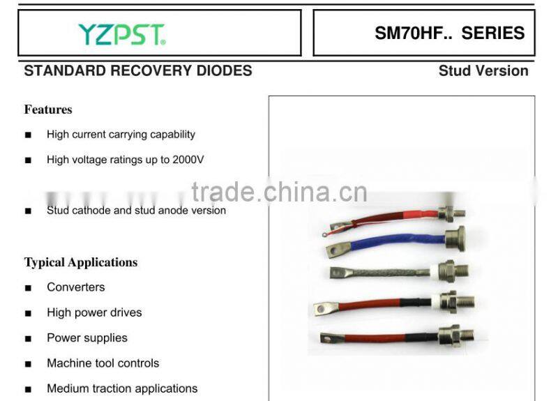 high voltage bolt nut diode 10f cl04-12