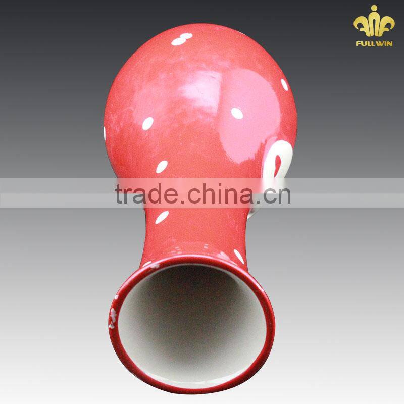 new red ceramic cool vase designs,glazed ceramic vase