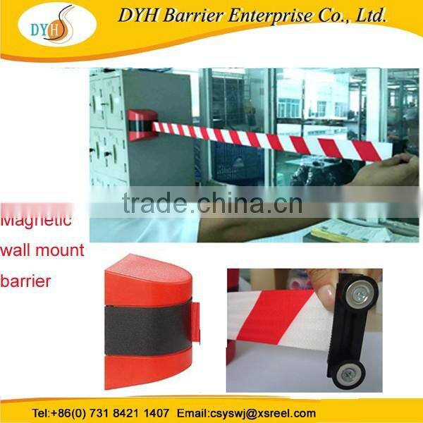 Newest design Magnetic 3m wall mounted webbing belt barrier
