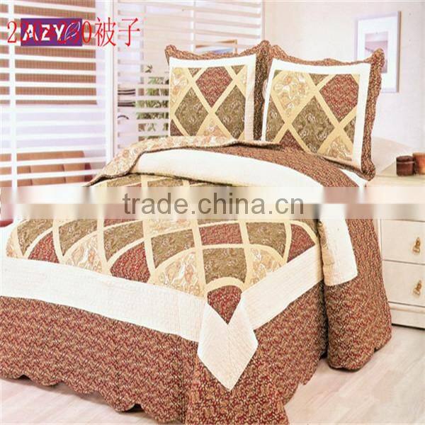 cheap cotton patchwork bed cover set
