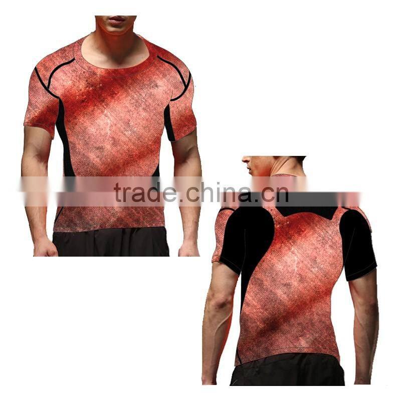 (Trade Assurance) White Sportswear Plain red T Shirts With Short Sleeves