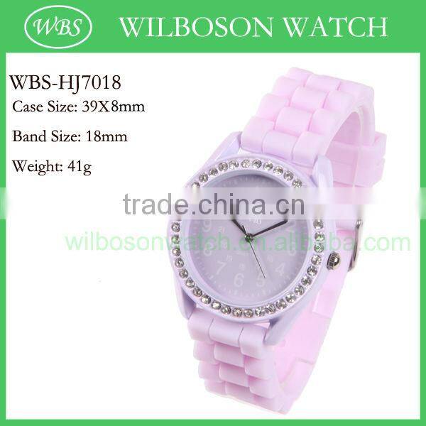 Quartz watch sr626sw lady silicone jelly watch