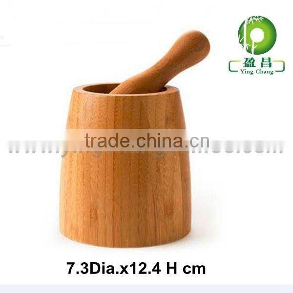 durable reusable bamboo unique mortar and pestle