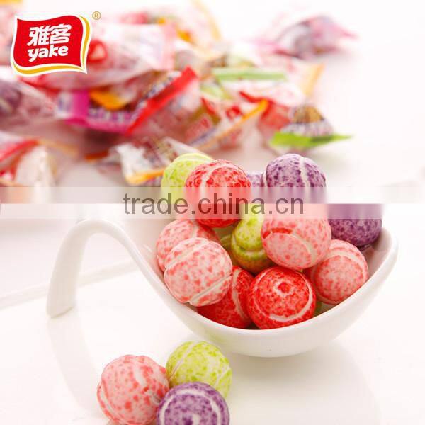 Watermelon bubble gum with tennis balls shape