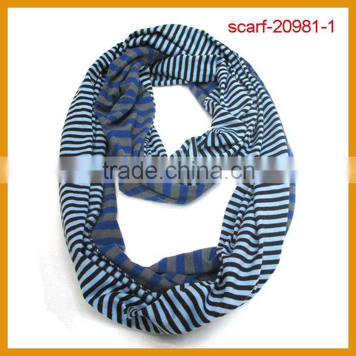 In stock single jersey Loop chevron scarf