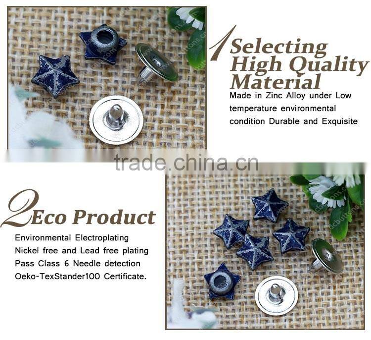 China button manufacturer for garment metal snap rivet