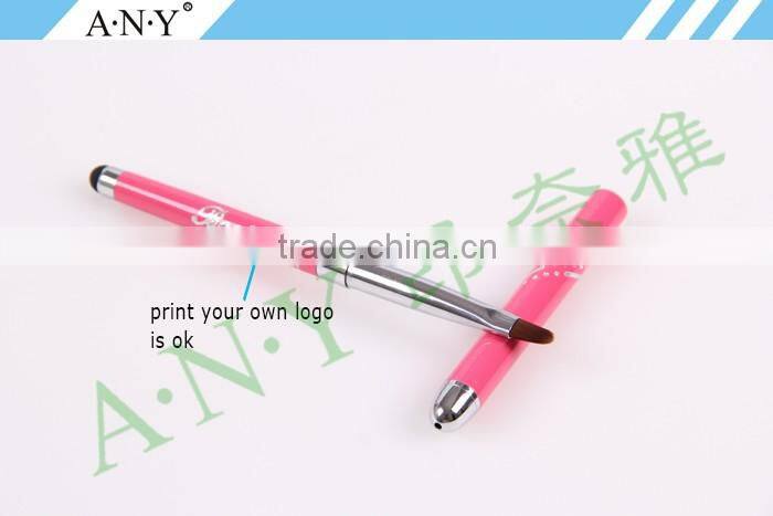 ANY Professional Nail Beauty Design Gel Nail Brush With Metal Handle Special End Can Touch Phone Screen