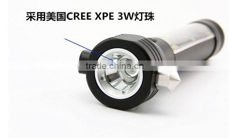Factory wholesale multifunctional solar led flashlight