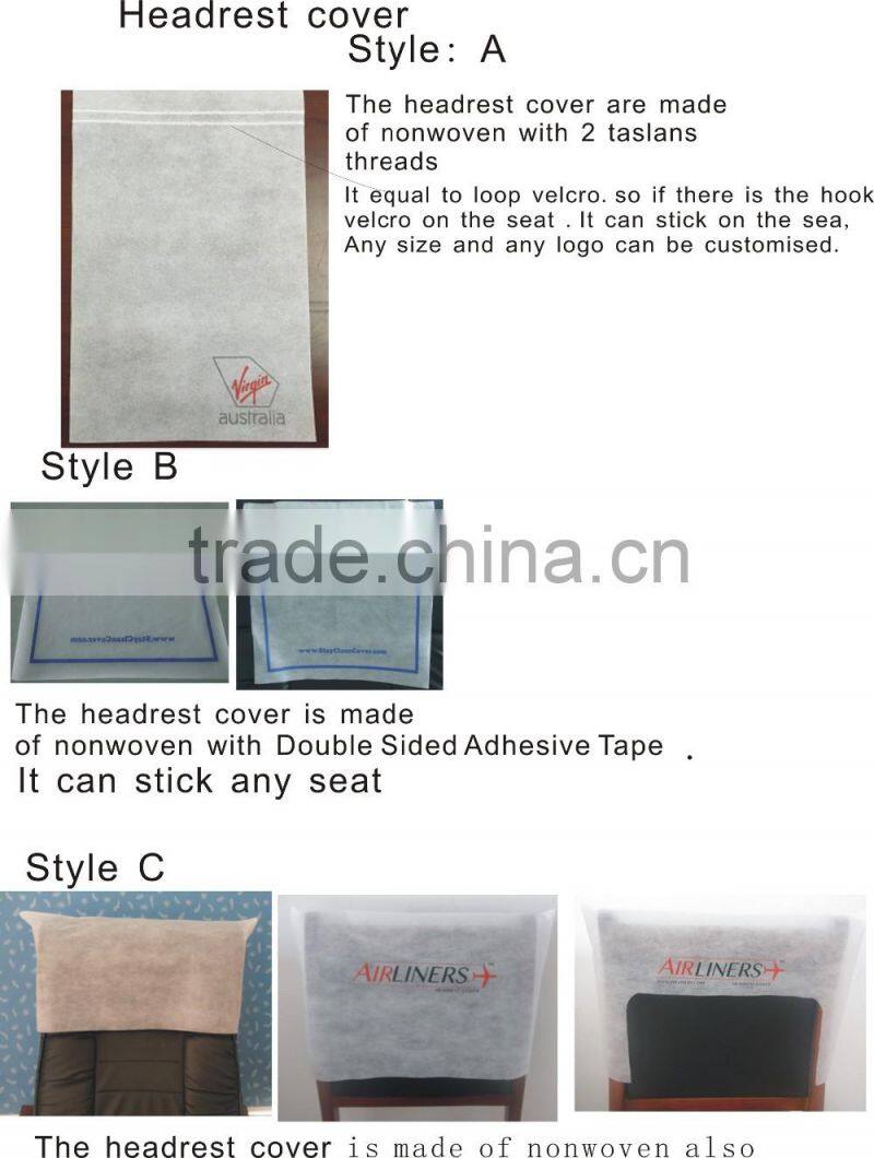 disposable nonwoven headrest cloth