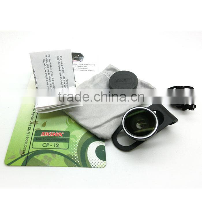 clip lens 180 degree fish eye camera lens for smartphone