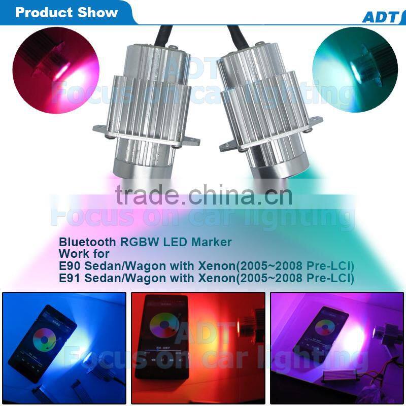 Magical bluetooth control E90 RGB LED headlight, RGBW Light for BMW E90 E91