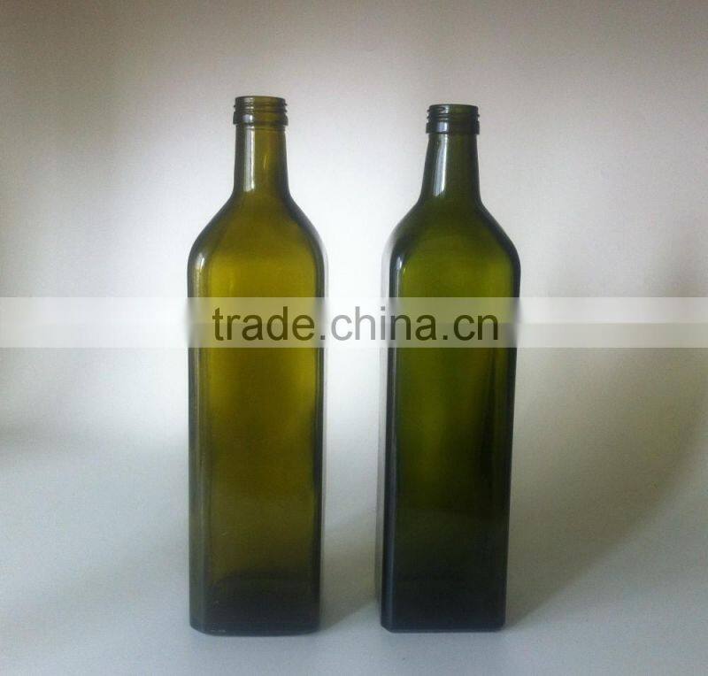 Food Grade Dark Green Dorica Olive Oil 500ml Glass Bottle