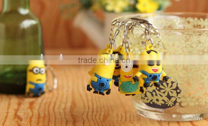 Cheap kid gifts wholesale pvc keyring,Cartoon character keychain gifts