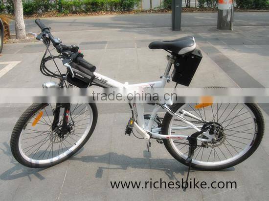 26 inch folding mountain electric bike with rear battery (Model FLD26)