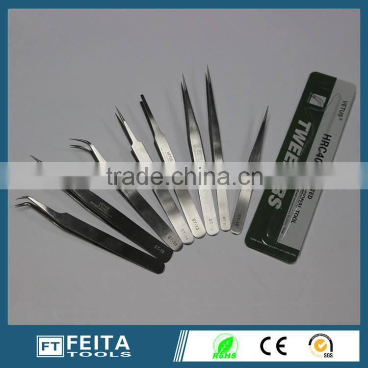 SA series stainless steel tweezers / ESD Stainless Steel Tweezers /stainless steel tweezers with free samples