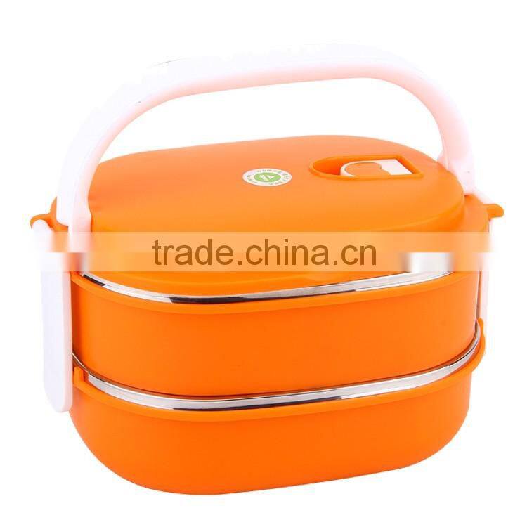 Two layers stainless steel thermal lunch box