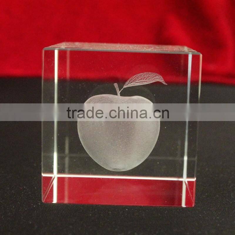 Squre blank 3d laser crystal cubes for engraving wholesale