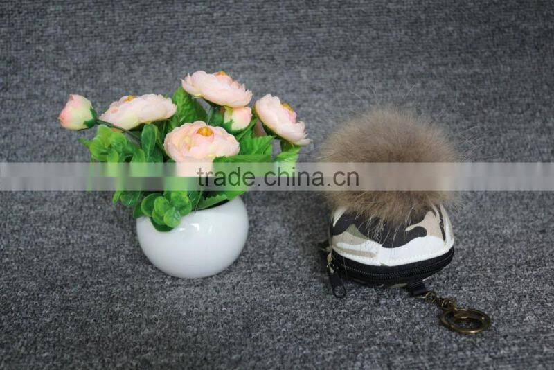 Genuine Real Raccoon Fur multicolour Pom Pom for Hat keyring/bag keyring