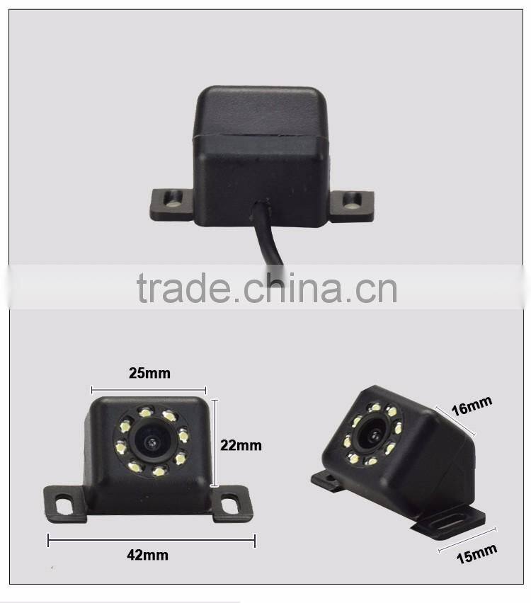 Latest Quad Shape 1089/3089 CCD /7070 RCA Video rear camera for Universial car