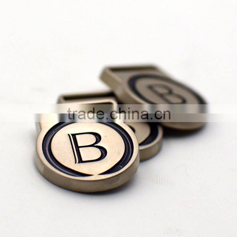 round thick hanging metal badge