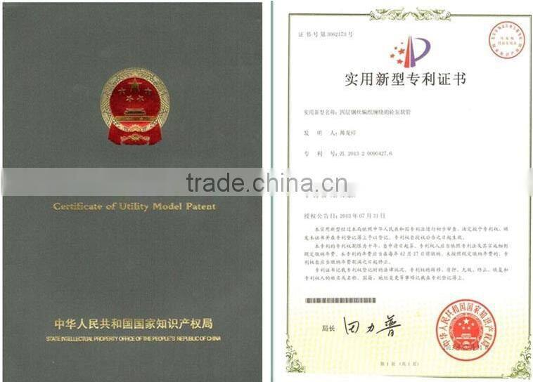 Over 10 years experience putzmeister 5'' concrete pump parts rubber hose pipe rubber spiral steel wire