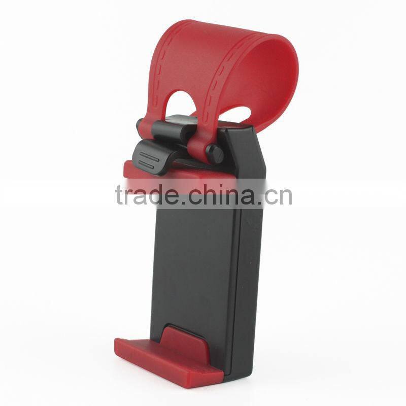 Universal car steering wheel holder, mobile phone mount car holder, car clip cellphone mount
