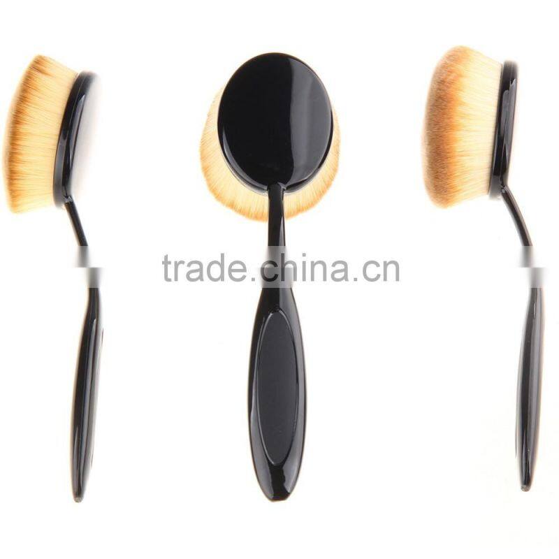 2016 New Professional 10 Pcs Soft Oval Toothbrush Makeup Brush Sets Foundation Brushes Contour Powder Blush Concealer Brush